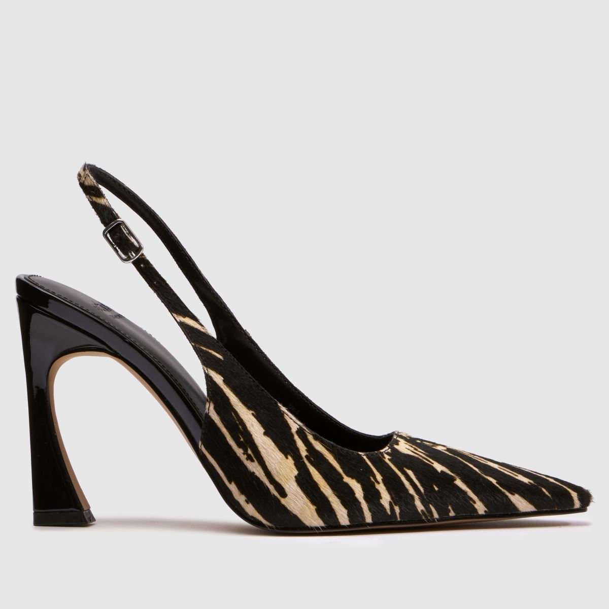 schuh September Leather Court in Black & White schuh September Leather Court
