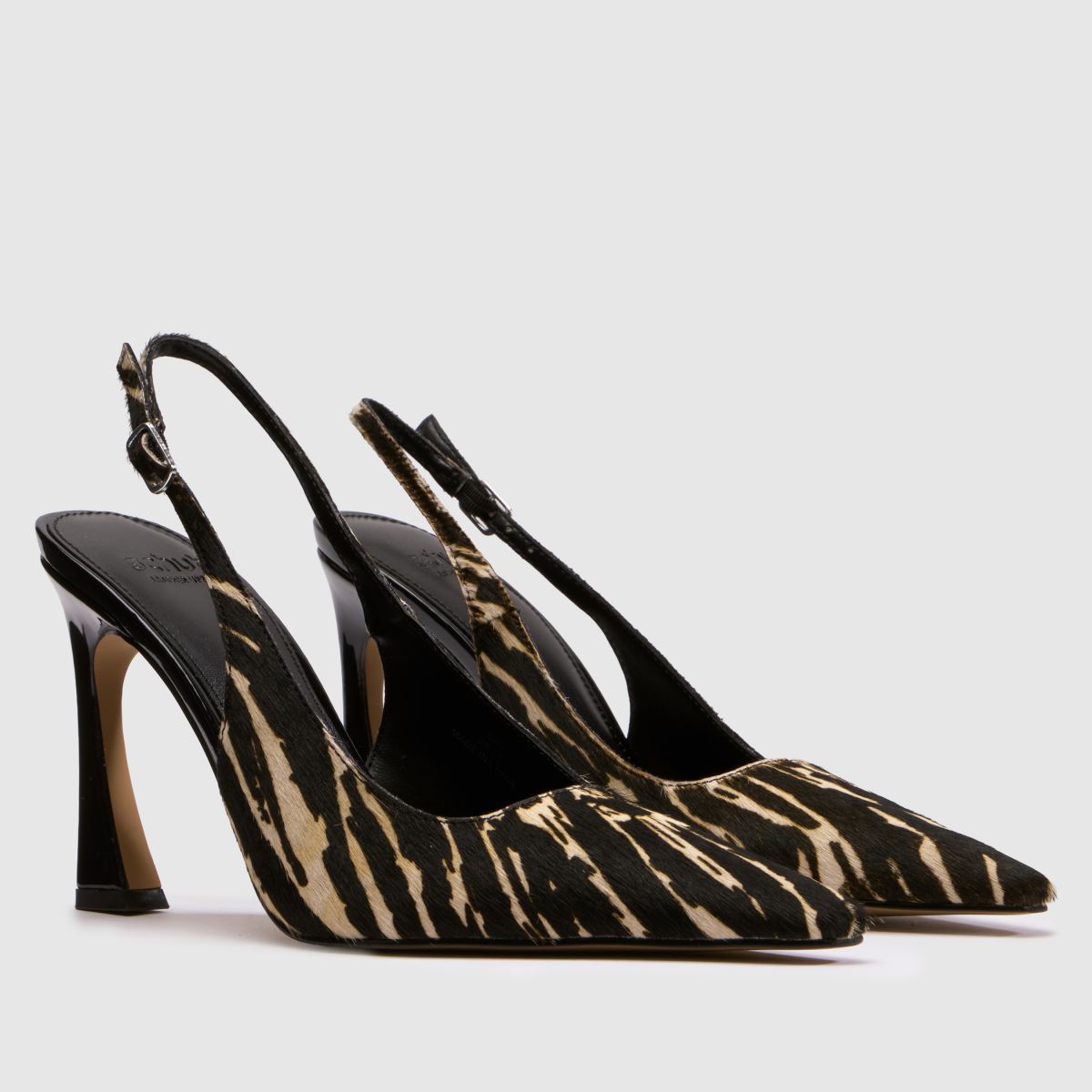 schuh September Leather Court in Black & White schuh September Leather Court 3