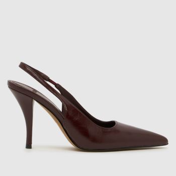schuh Burgundy Sophia Court Womens High Heels