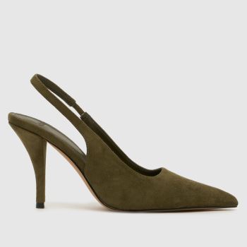schuh Dark Green Sophia Court Womens High Heels