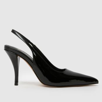 schuh Black Sophia Court Womens High Heels