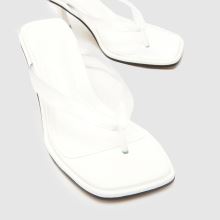schuh Salvia Clear Toe Post in White schuh Salvia Clear Toe Post,3 of 4