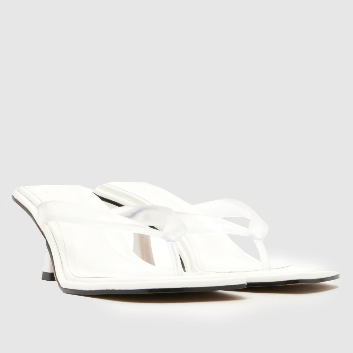 schuh Salvia Clear Toe Post in White schuh Salvia Clear Toe Post 8