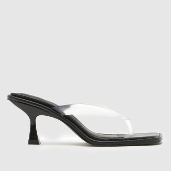 schuh Black Salvia Toe Post Womens High Heels