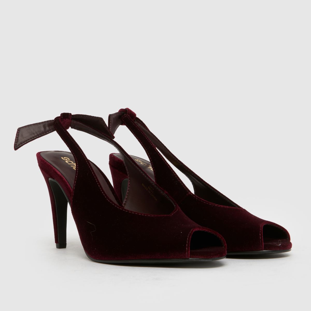 schuh Scottie Peep Toe in Red schuh Scottie Peep Toe 8