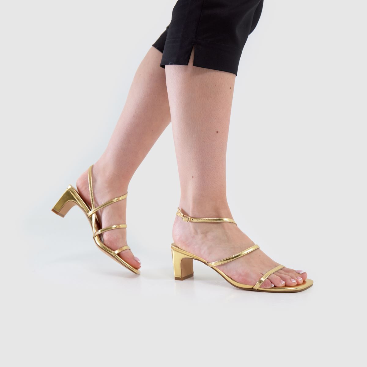 schuh Sonnet Strappy in Gold schuh Sonnet Strappy 8
