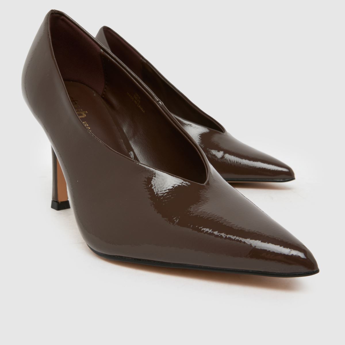 schuh Shy High Vamp Court in Brown schuh Shy High Vamp Court 4