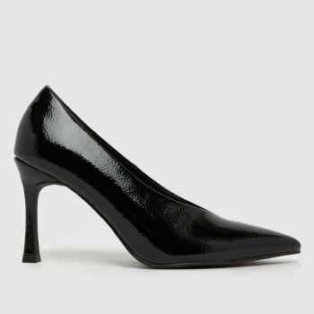 schuh Black Shy High Vamp Court Womens High Heels