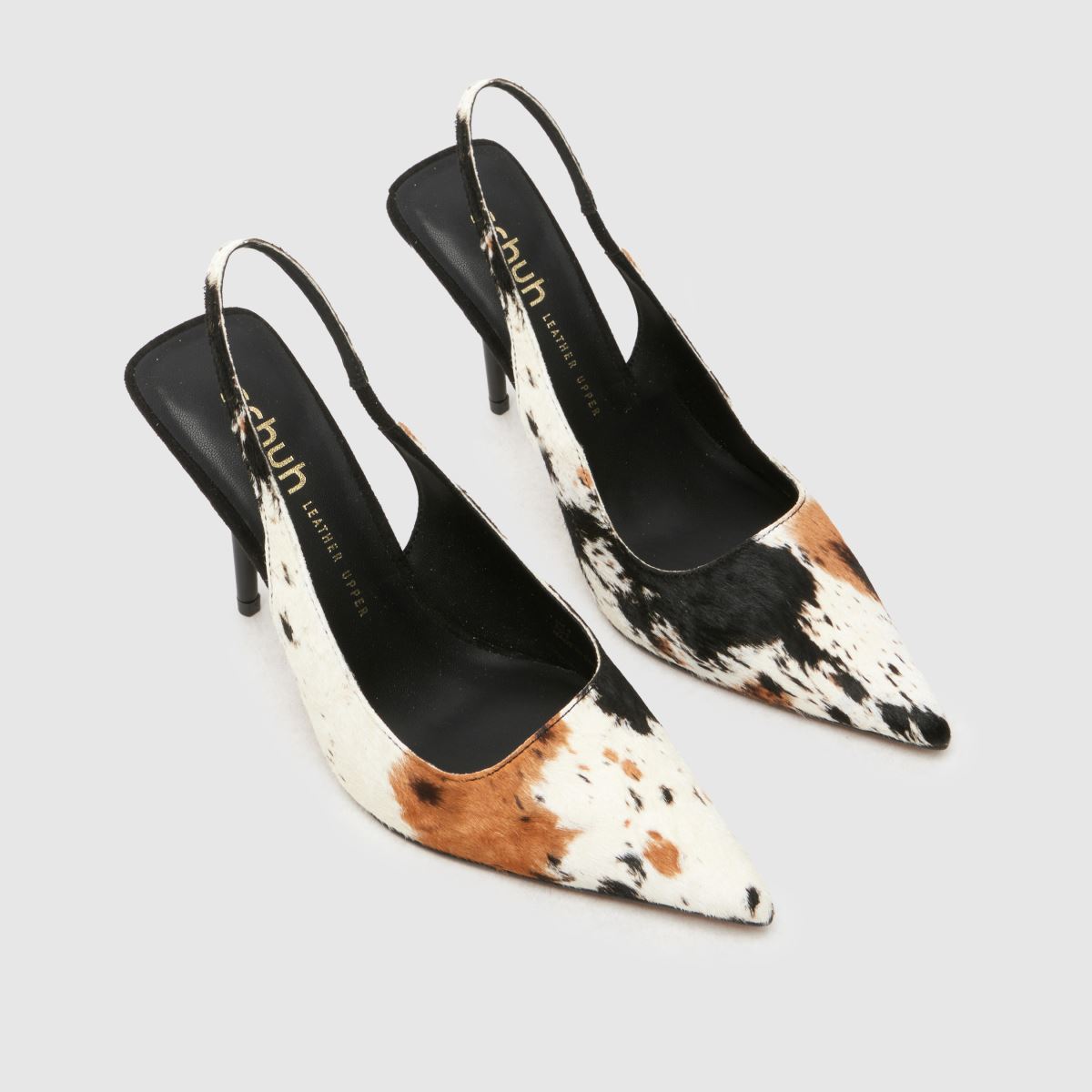 schuh Sade Slingback Court in Brown & White schuh Sade Slingback Court 4