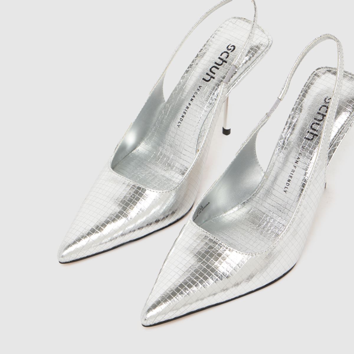 schuh Sade Slingback Court in Silver schuh Sade Slingback Court 7