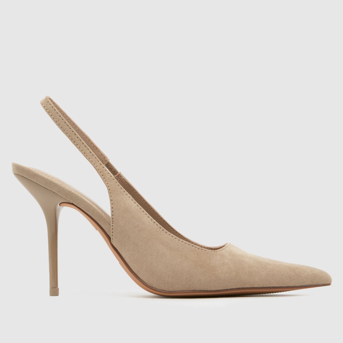 schuh Sade Slingback Court High Heels in Taupe