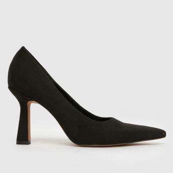 schuh Black Sinclair Court Womens High Heels