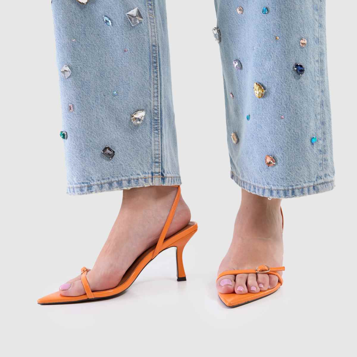 schuh Simba Pointed Toe in Orange schuh Simba Pointed Toe 8