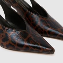 schuh Sage Buckle Slingback Court in Brown Multi schuh Sage Buckle Slingback Court,3 of 4