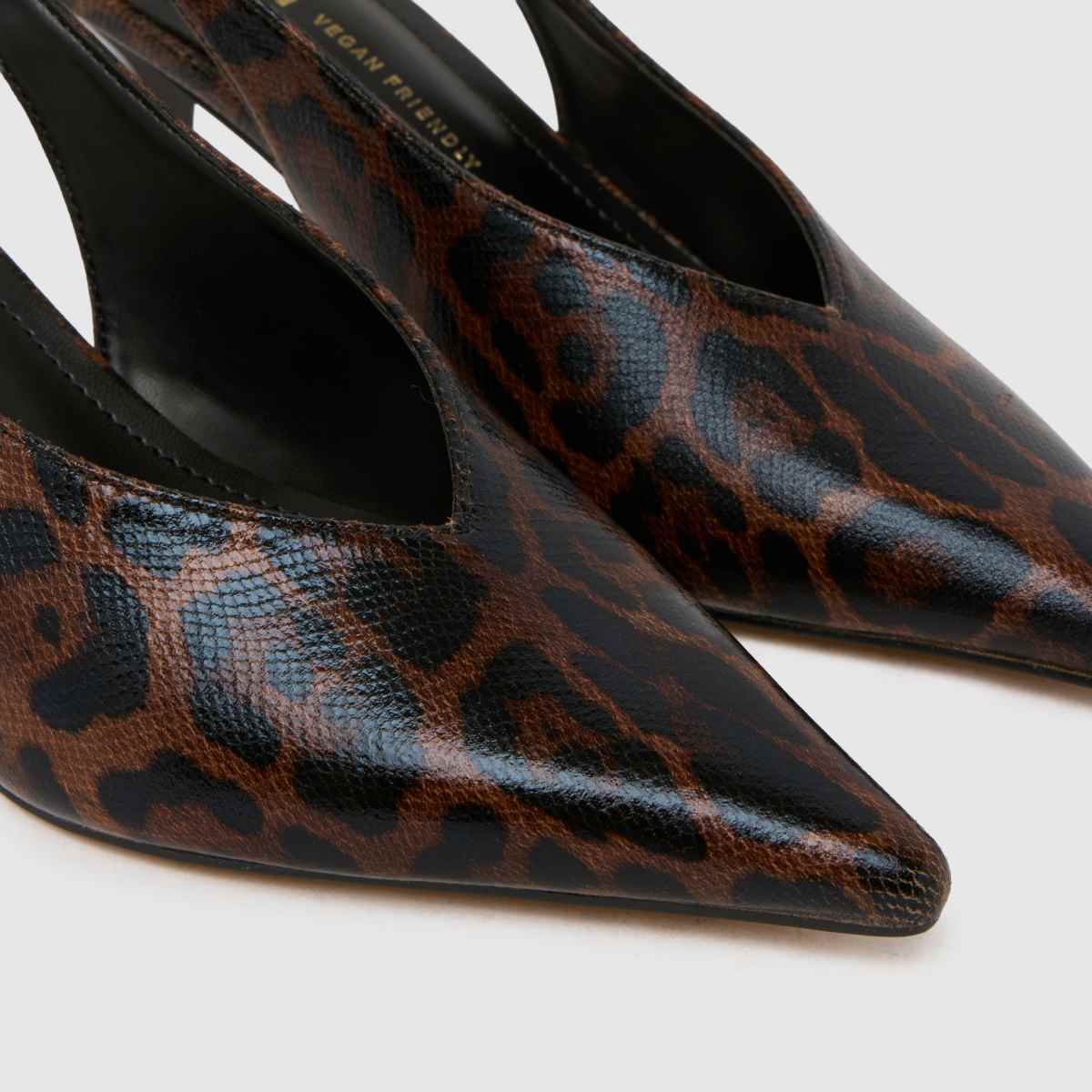schuh Sage Buckle Slingback Court in Brown Multi schuh Sage Buckle Slingback Court 4