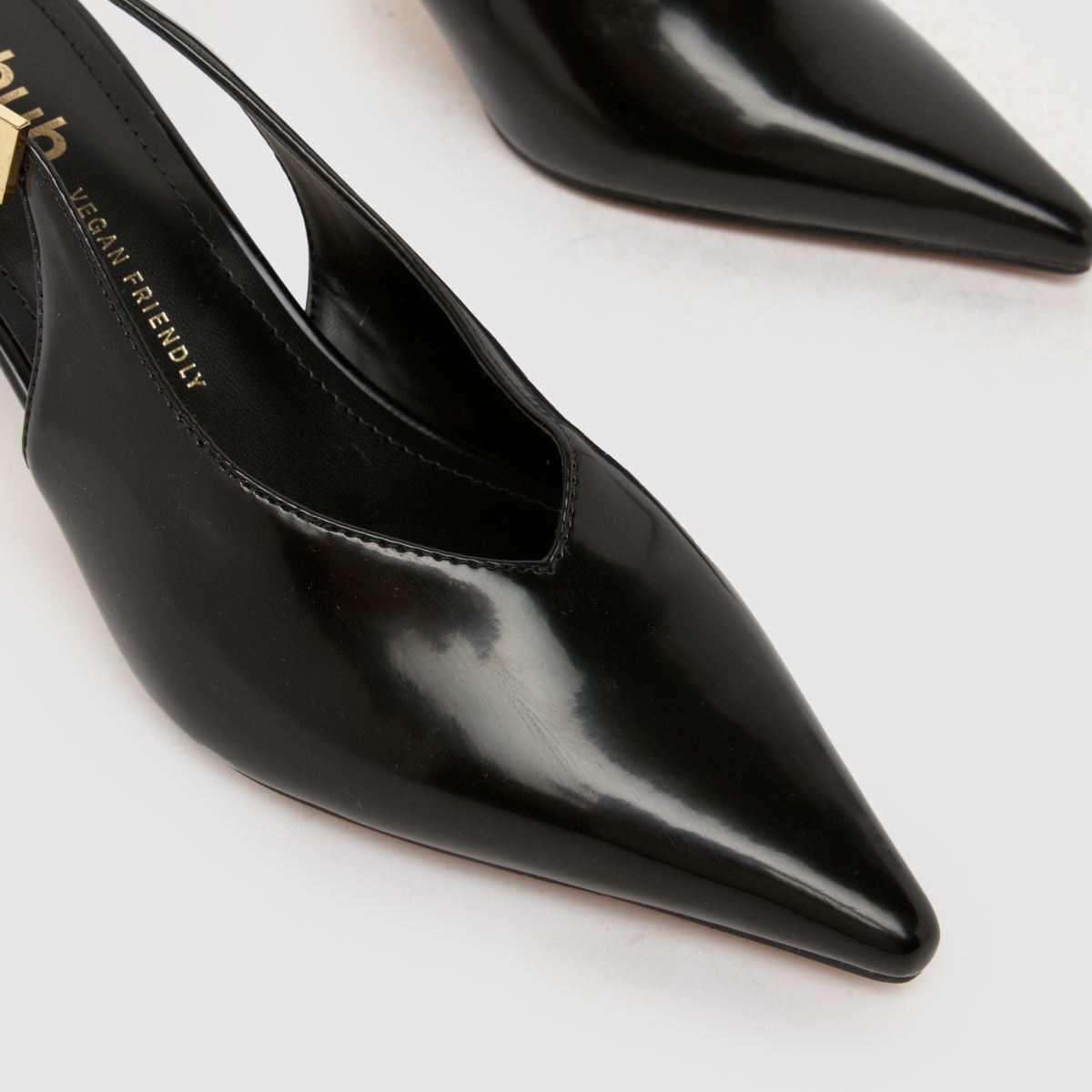 schuh Sage Buckle Slingback Court in Black schuh Sage Buckle Slingback Court 4