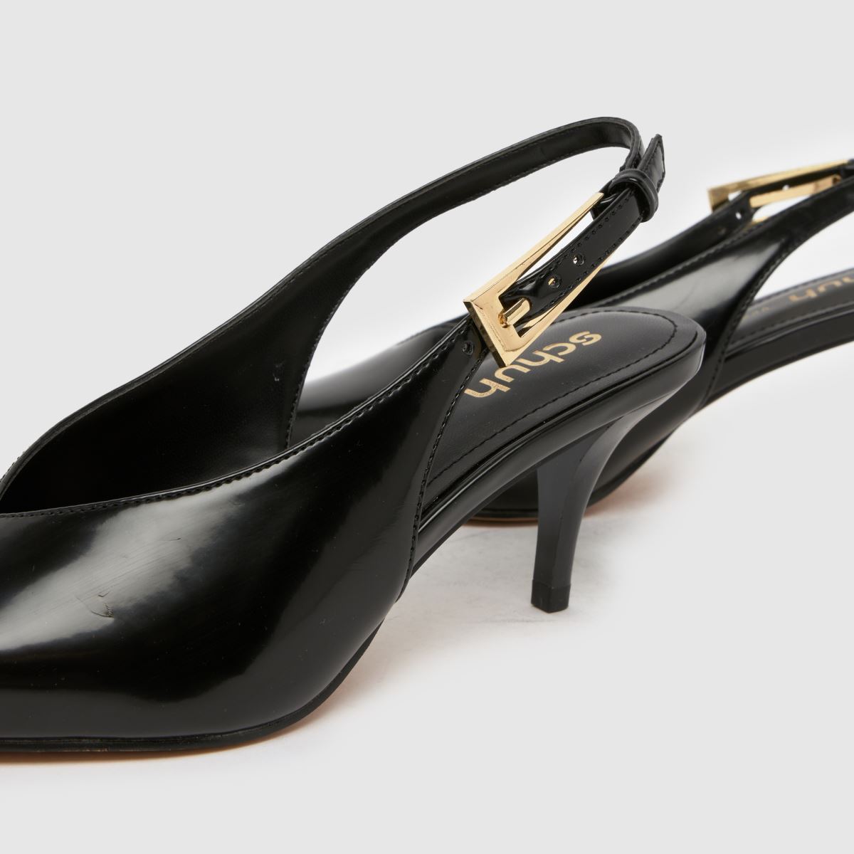 schuh Sage Buckle Slingback Court in Black schuh Sage Buckle Slingback Court 7