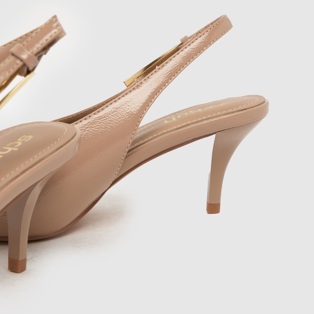 schuh Sage Buckle Slingback Court in Taupe schuh Sage Buckle Slingback Court 7