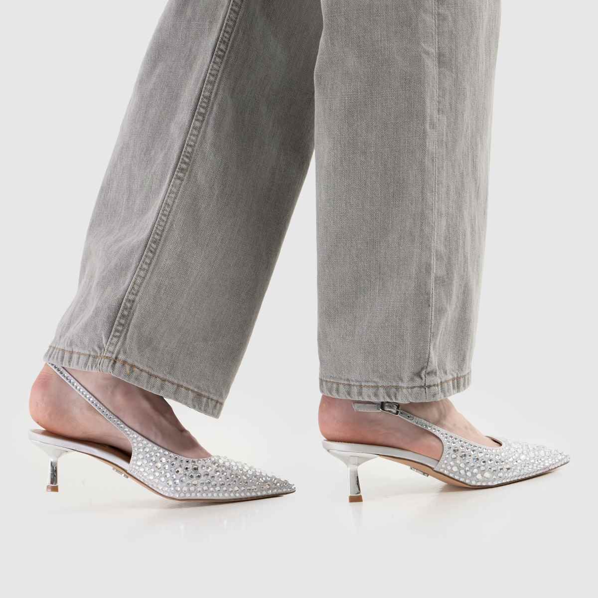 Steve Madden Korra Bling Slingback in Silver Steve Madden Korra Bling Slingback 8