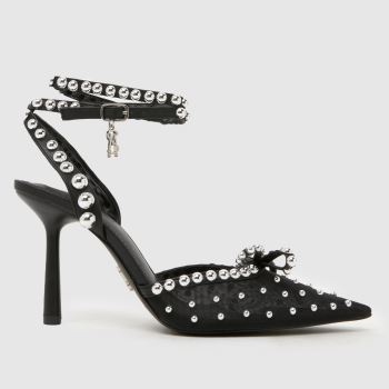 Steve Madden Black Val Jewel Pointed Womens High Heels