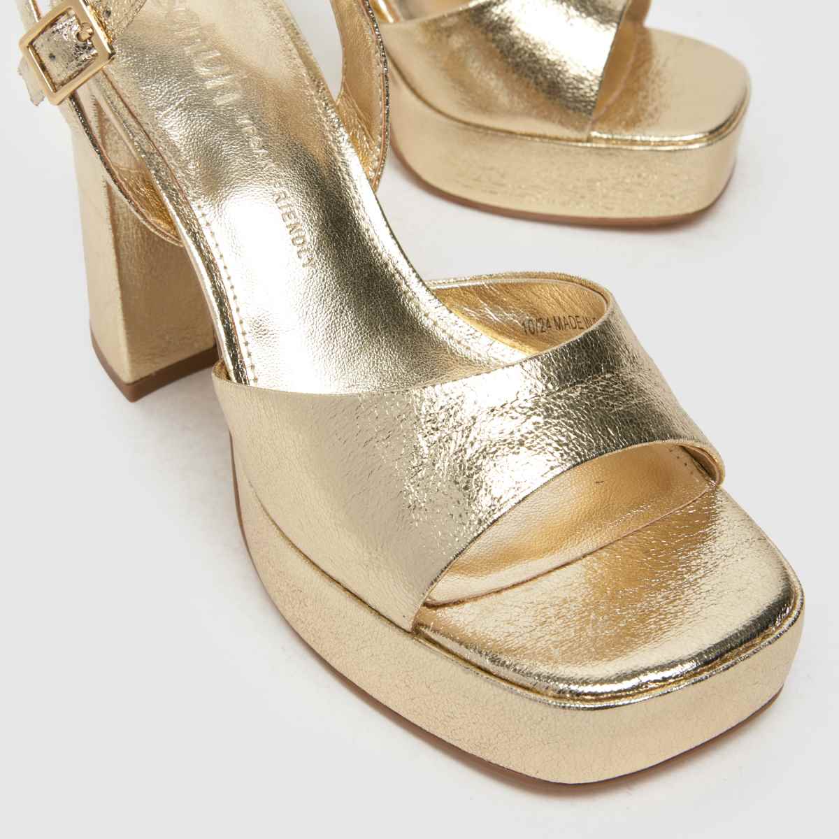 Gold Platform Heels Gold Open Toe Sandal Heels Schuh Sabina