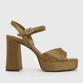 schuh Khaki Sabina Platform Damen High Heels