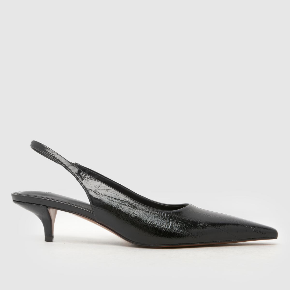 schuh Shery Court Kitten High Heels in Black