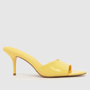 schuh Yellow Sweet Point Mule Womens High Heels
