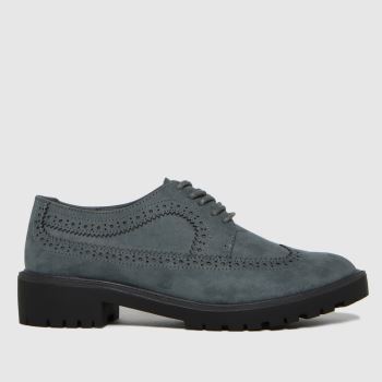 schuh grey lipa brouge lace up flat shoes schuh grey lipa brouge lace up flat shoes