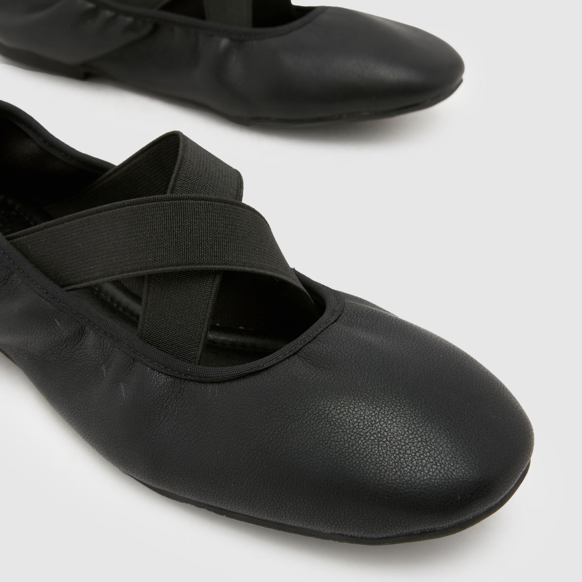 schuh Wide Fit Linx Strap Ballerina in Black schuh Linx Strap Ballerina 4