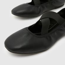 schuh Wide Fit Linx Strap Ballerina in Black schuh Linx Strap Ballerina,4 of 4