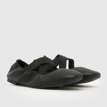 schuh Wide Fit Linx Strap Ballerina in Black schuh Linx Strap Ballerina,2 of 4