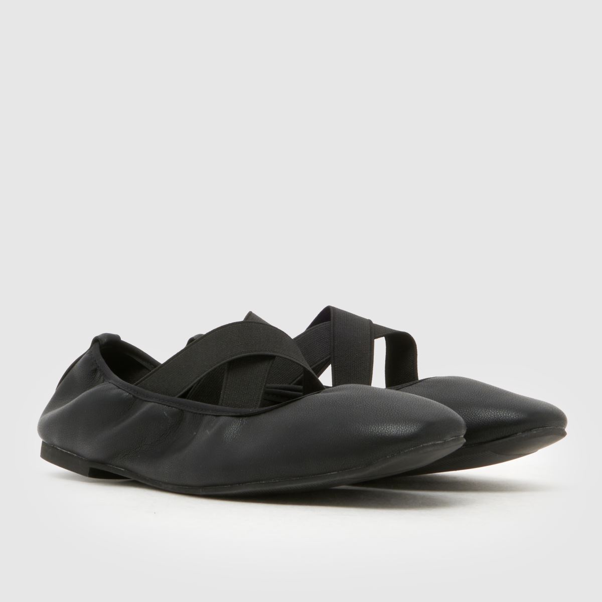 schuh Wide Fit Linx Strap Ballerina in Black schuh Linx Strap Ballerina 8