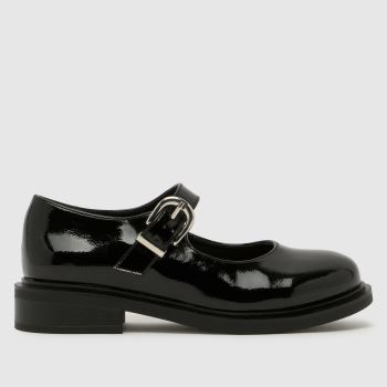 schuh Black Lucan Mary Jane Womens Flats