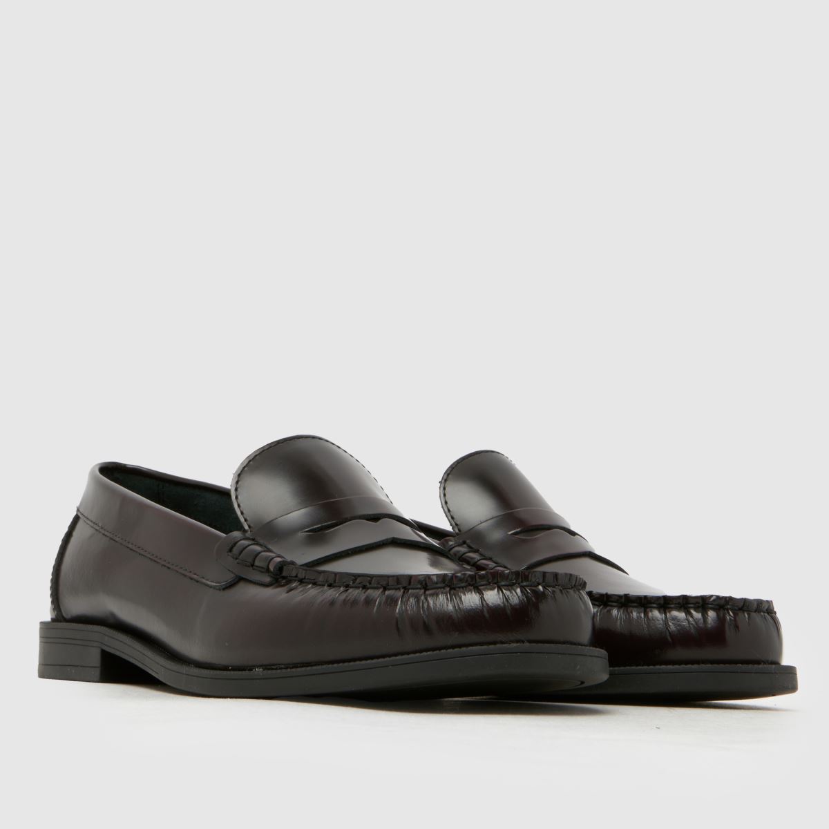 schuh Liverpool Penny Leather Loafer in Burgundy schuh Liverpool Penny Leather Loafer 3