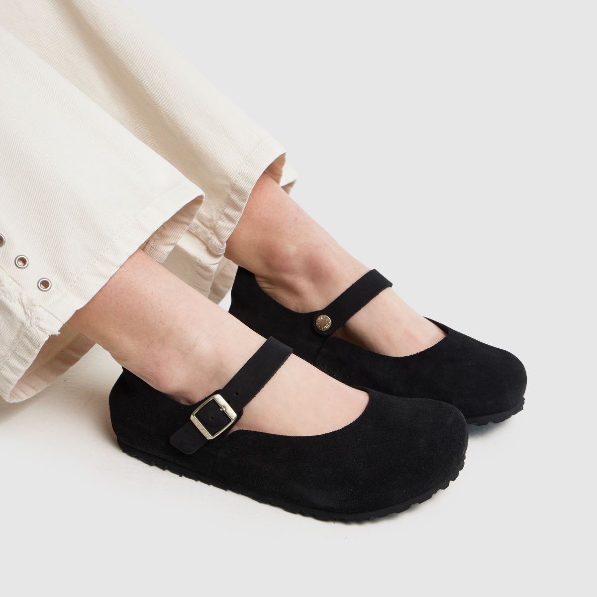 Womens Black BIRKENSTOCK Mantova Leve Mary Jane Flat Shoes | schuh