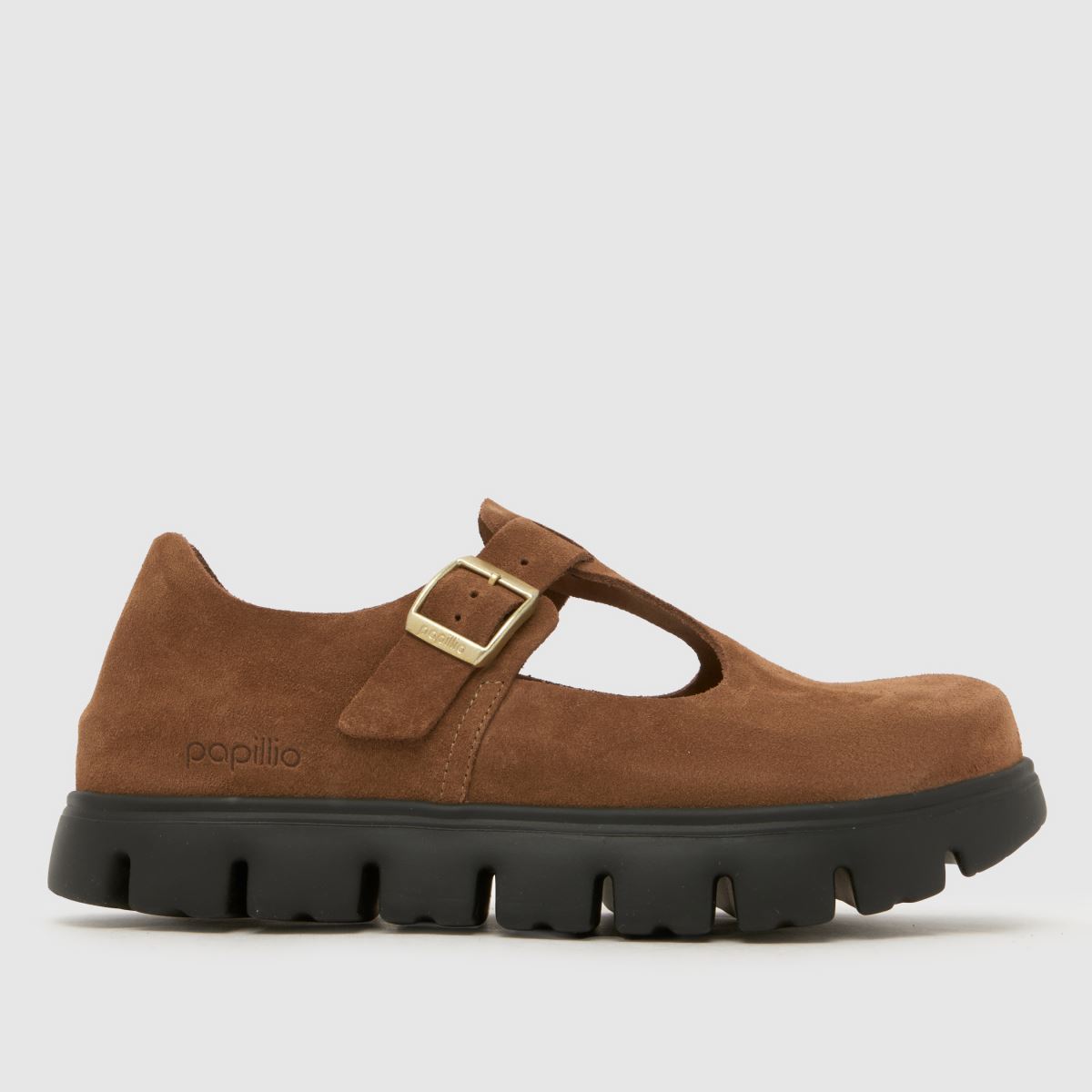 BIRKENSTOCK Paris Chunky T-Bar Flats in Tan