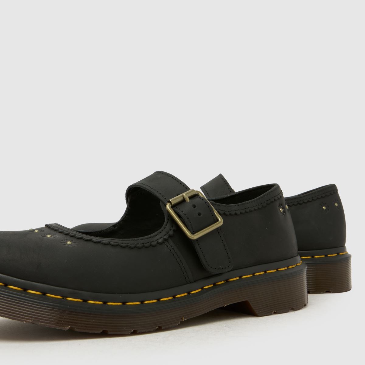 Dr Martens Mary Jane Flower in Black Dr Martens Mary Jane Flower 7