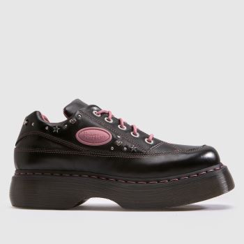 Dr Martens Black & pink Buzz Womens Flats