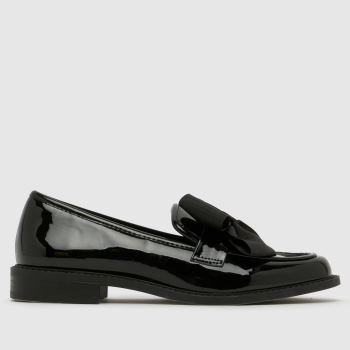 schuh Black Lemonly Bow Loafer Womens Flats