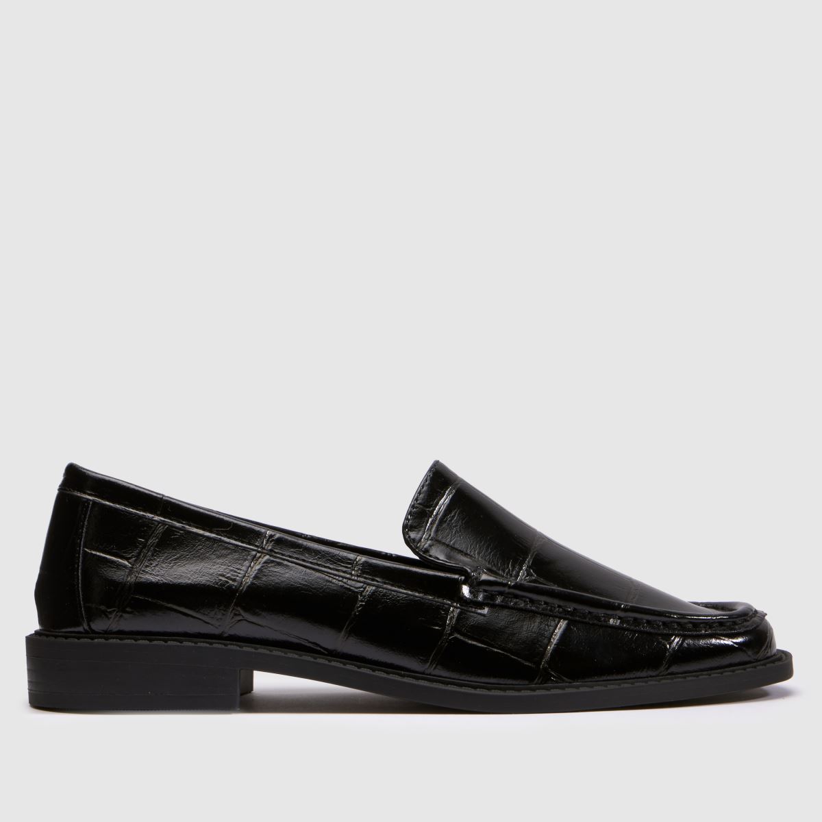 schuh Lipstick Croc Loafer in Black schuh Lipstick Croc Loafer
