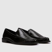 schuh Lipstick Croc Loafer in Black schuh Lipstick Croc Loafer,2 of 4
