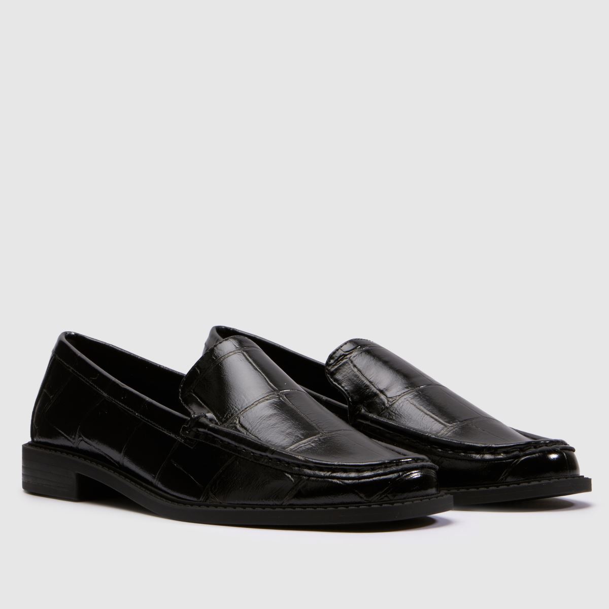 schuh Lipstick Croc Loafer in Black schuh Lipstick Croc Loafer 3