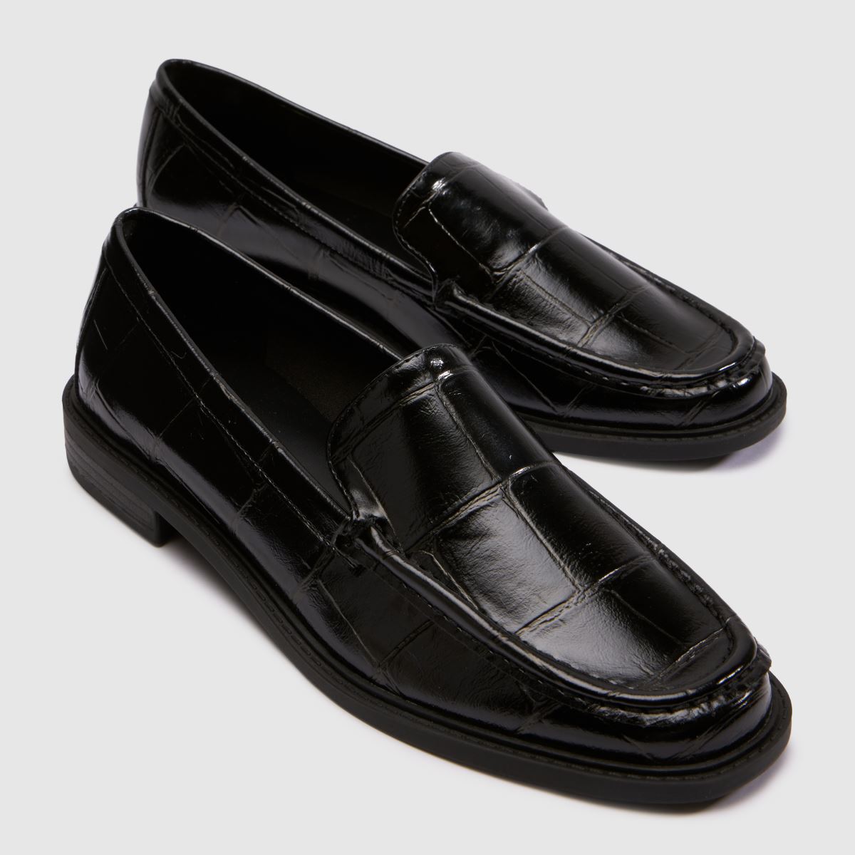 schuh Lipstick Croc Loafer in Black schuh Lipstick Croc Loafer 4