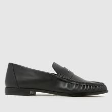 schuh Lewis Leather Ruched Loafer in Black schuh Lewis Leather Ruched Loafer,1 of 4
