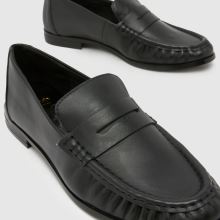 schuh Lewis Leather Ruched Loafer in Black schuh Lewis Leather Ruched Loafer,3 of 4