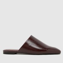 schuh Latina Backless Flat in Burgundy schuh Latina Backless Flat,1 of 4