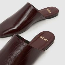 schuh Latina Backless Flat in Burgundy schuh Latina Backless Flat,4 of 4