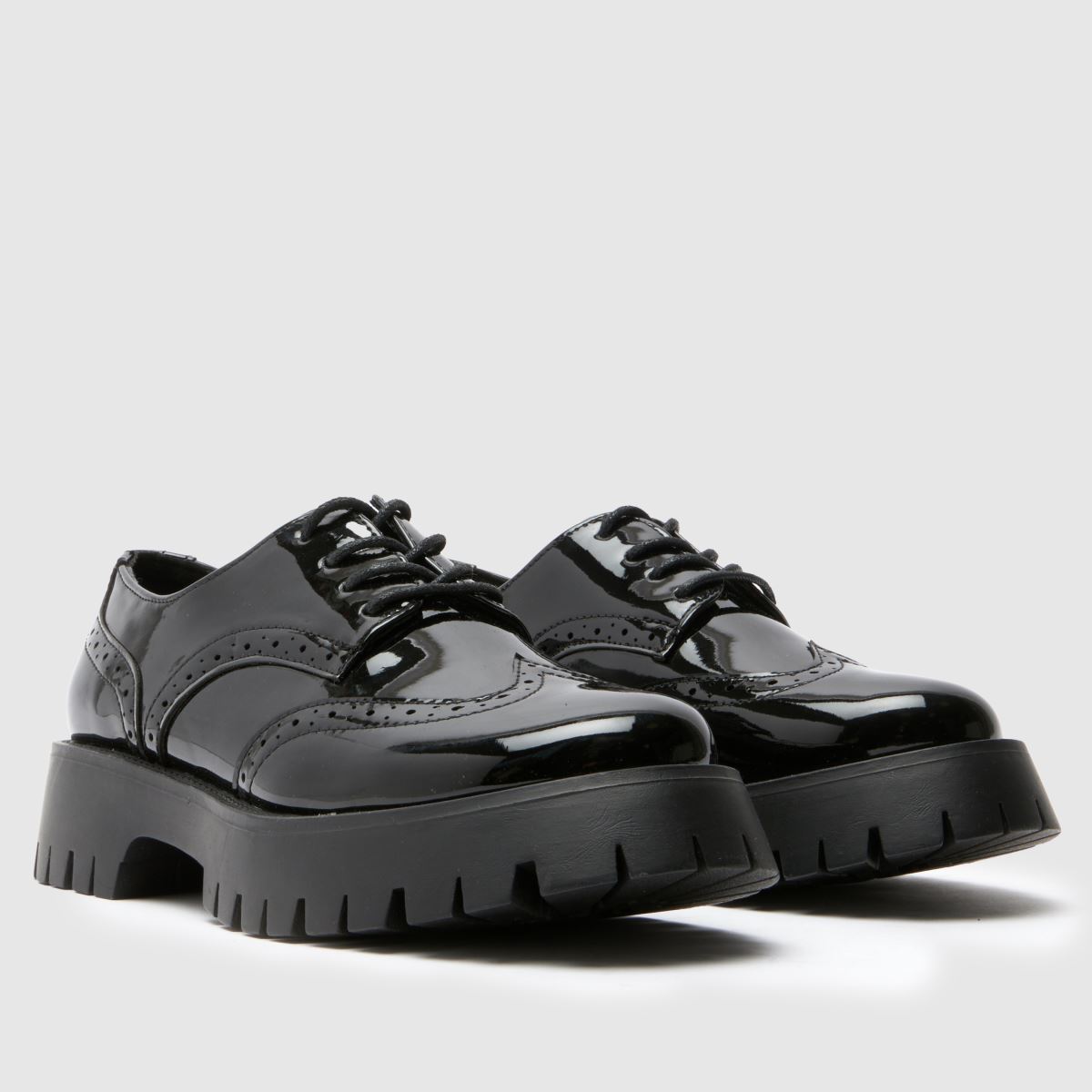 schuh Wide Fit Laina Brogue in Black schuh Laina Brogue 8