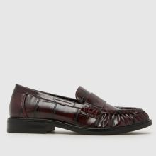 schuh Lotion Ruched Loafer in Burgundy schuh Lotion Ruched Loafer,1 of 4